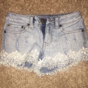 Girls jean shorts